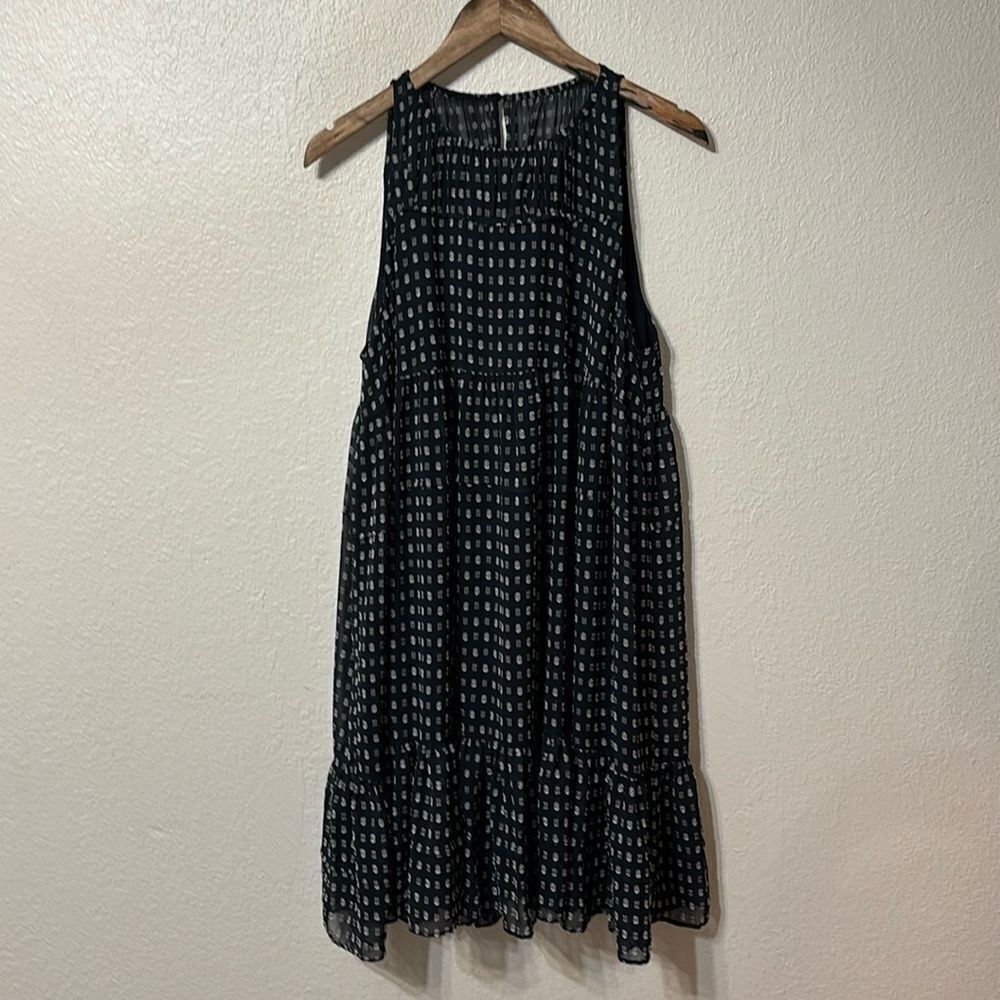 Current Air Square Dot Swing Dress Large